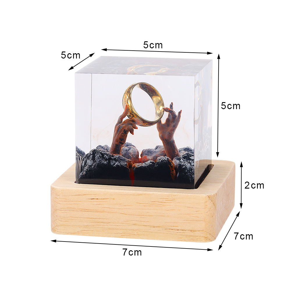 Demon Realm Organism Resin Tab - Resin Art Ring avaliação e preço