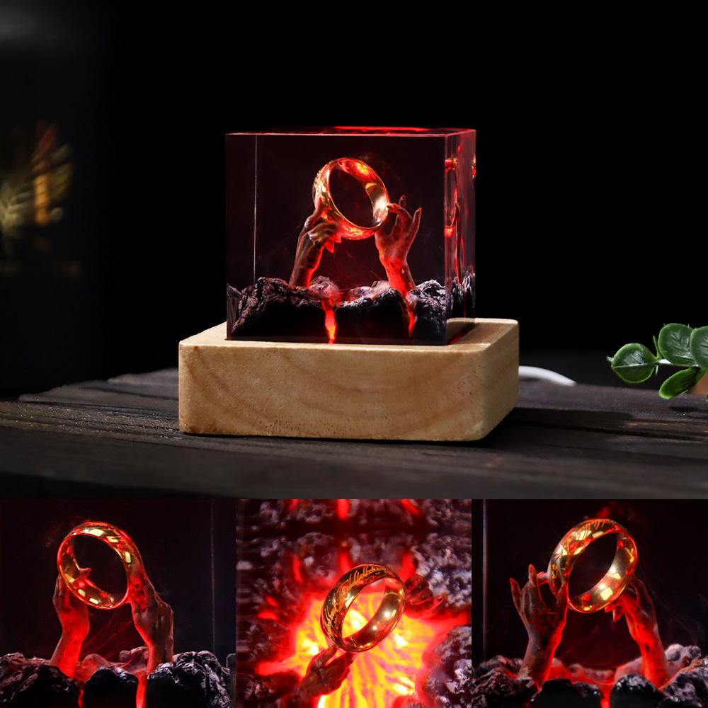 Demon Realm Organism Resin Tab - Resin Art Ring avaliação e preço