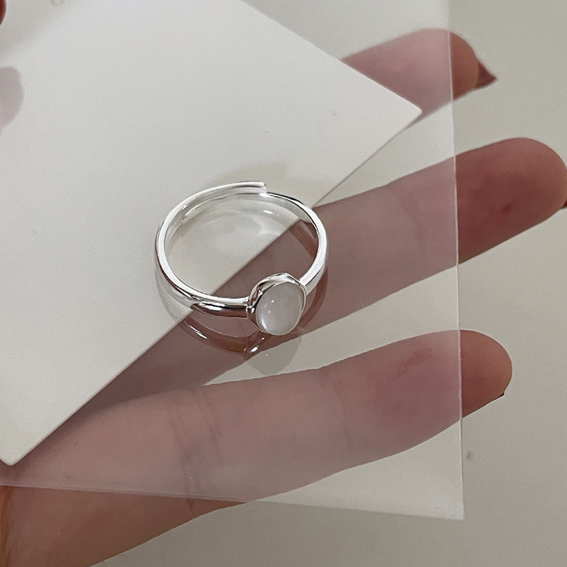 Classic Simple Sterling Silver - Resin Art Ring avaliação e preço