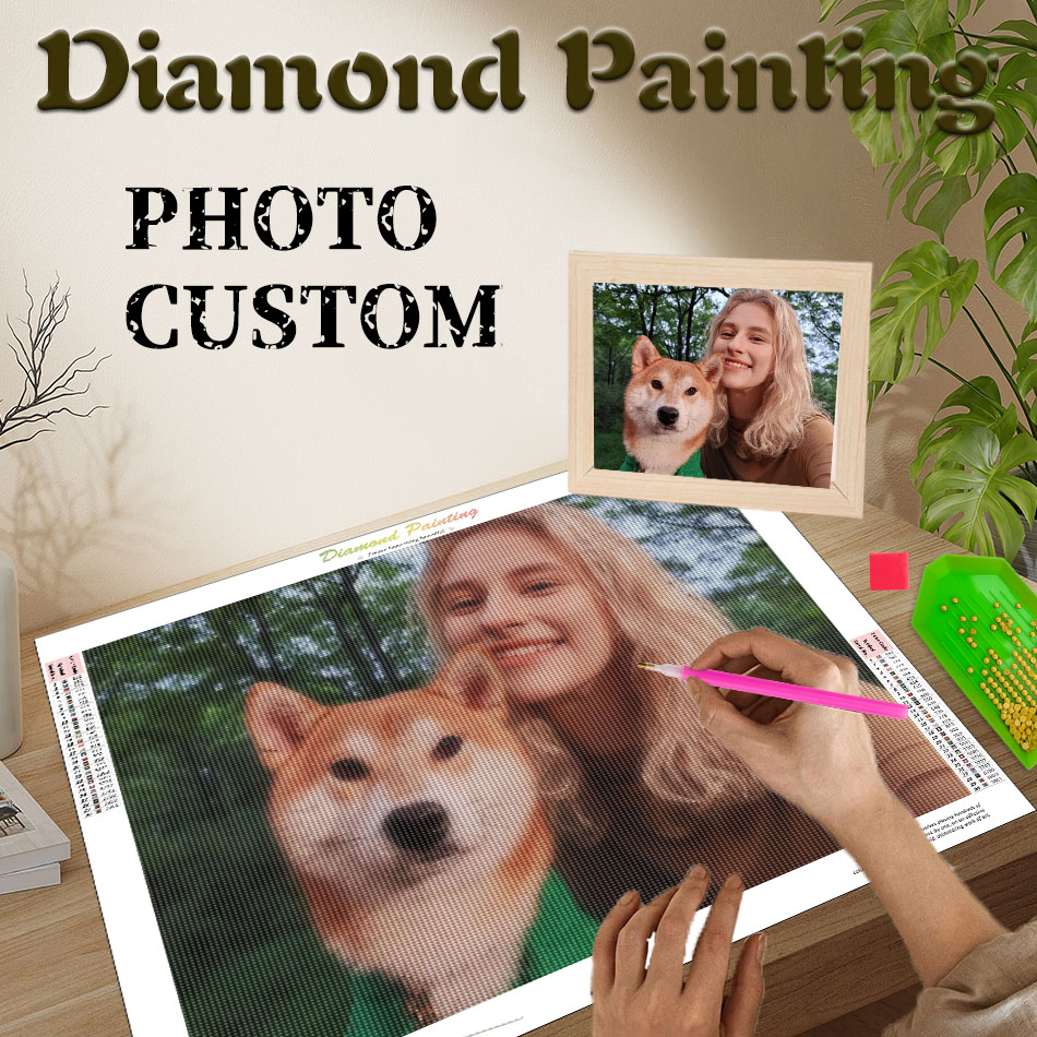 PhotoCustom Diamond Painting C - Resin Art Gift For Wedding avaliação e preço