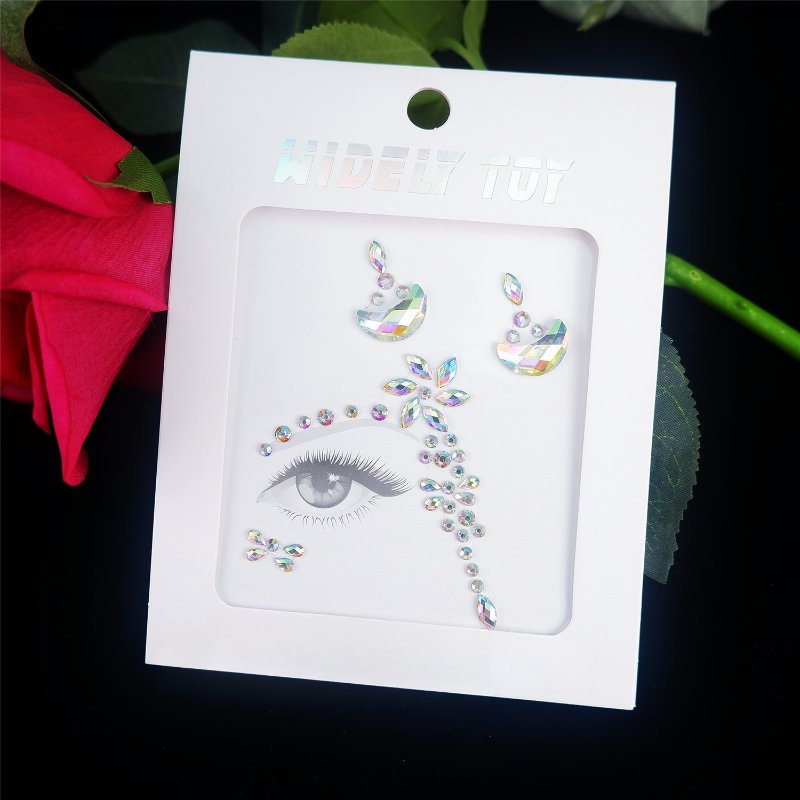 Acrylic Resin Face Gems Rhines - Resin Art Sticker avaliação e preço