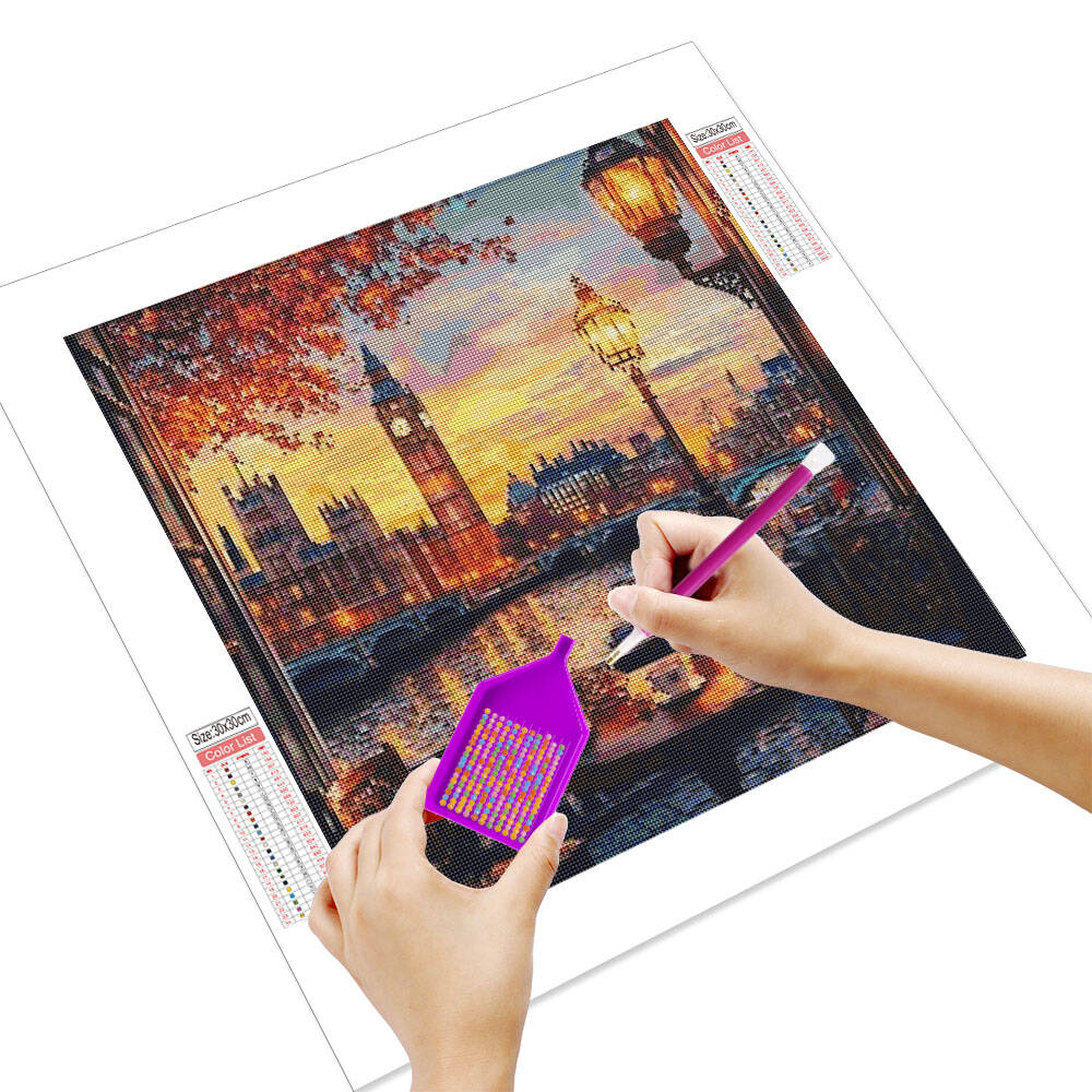 Huacan City Autumn Landscape D - Resin Art Wallpaper avaliação e preço