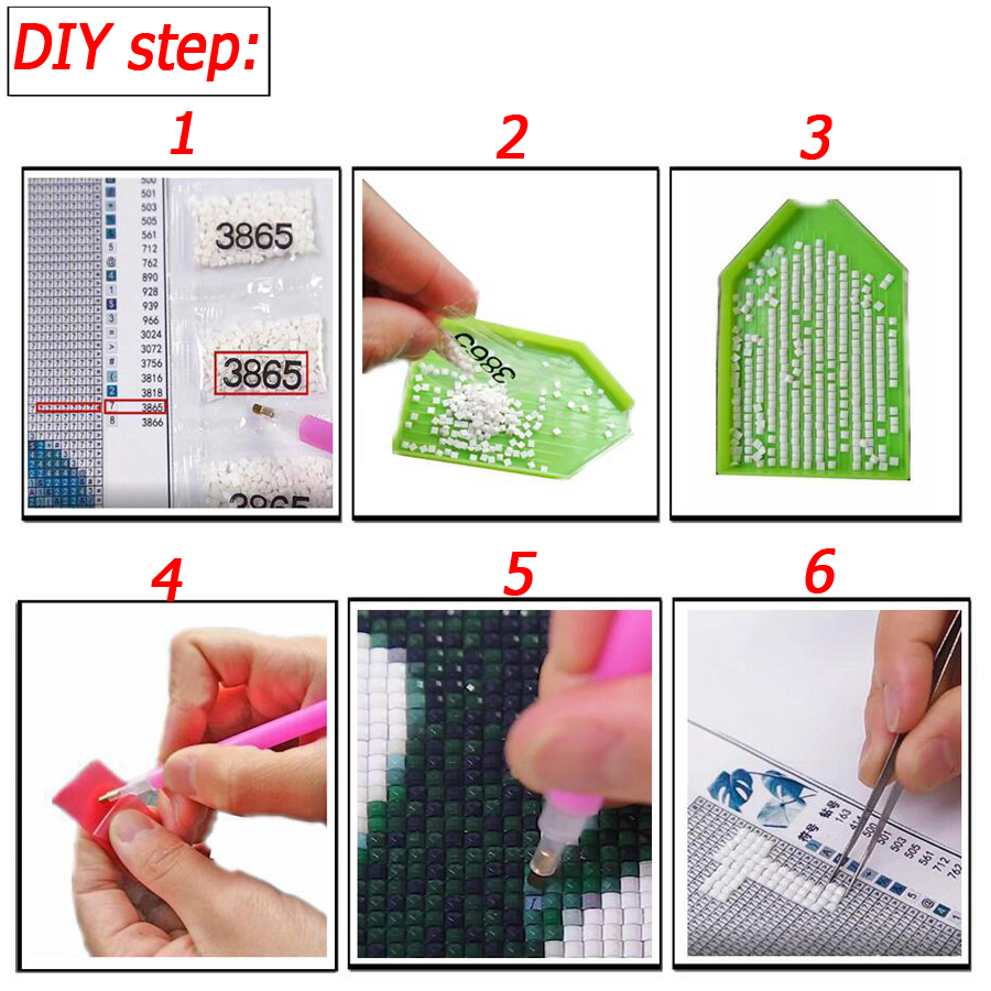 5D Diamond Embroidery Picture  - Resin Art Kits For Adults avaliação e preço