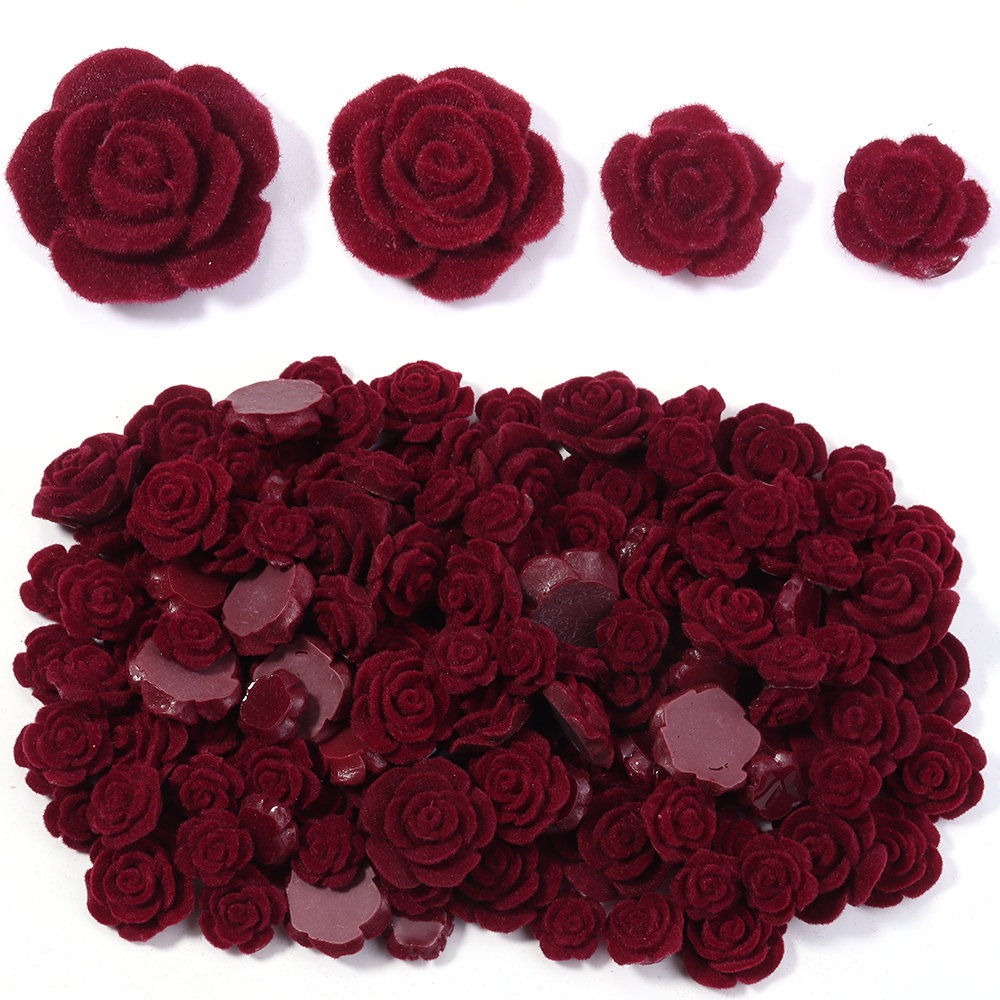 20pcs Resin Rose Flower Wine R - Resin Art Earrings avaliação e preço