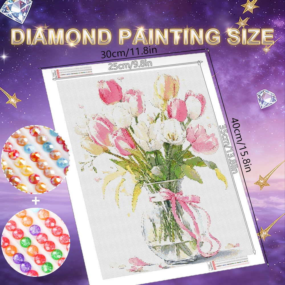 HUACAN Diamond Art Painting Ro - Resin Art Wallpaper avaliação e preço