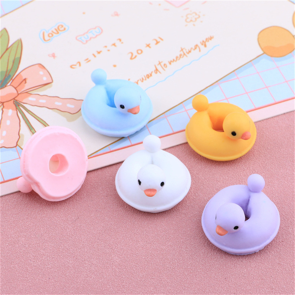 20Pcs Cartoon Duck Swim Ring D - Resin Art Ring avaliação e preço