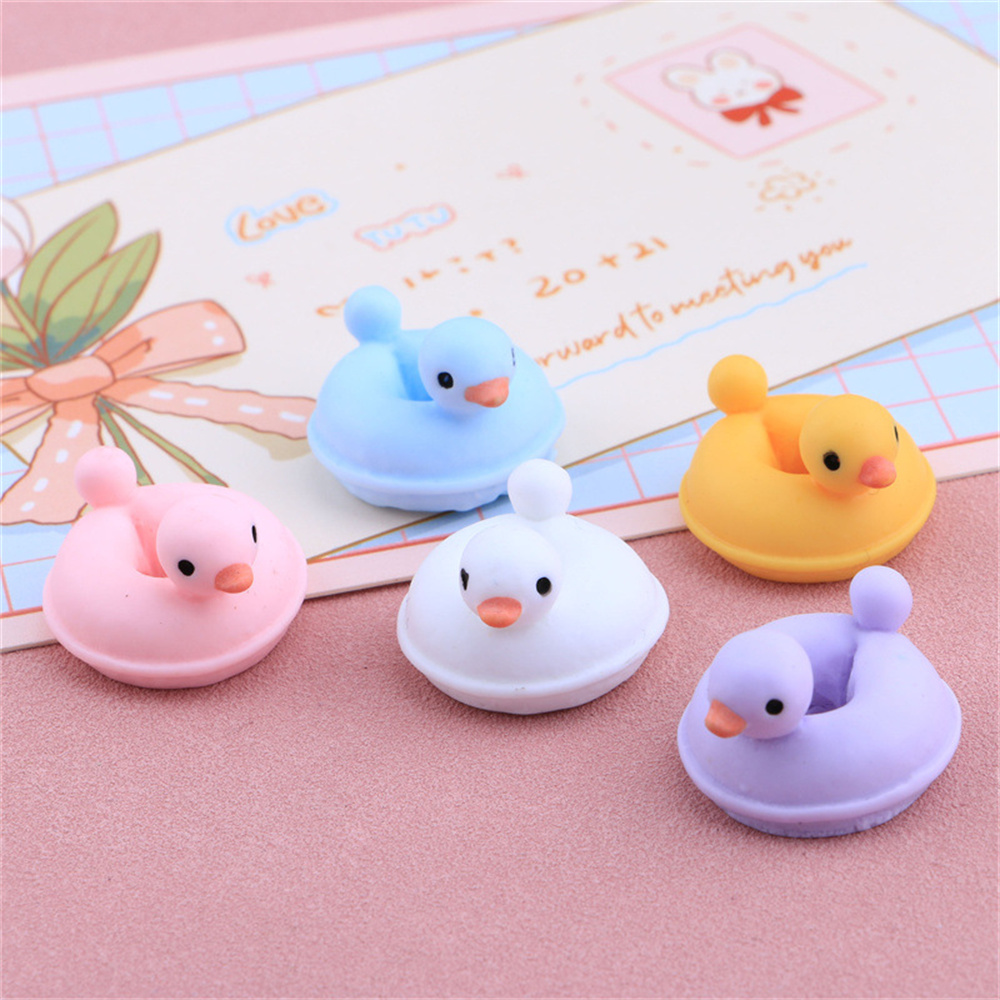 20Pcs Cartoon Duck Swim Ring D - Resin Art Ring avaliação e preço