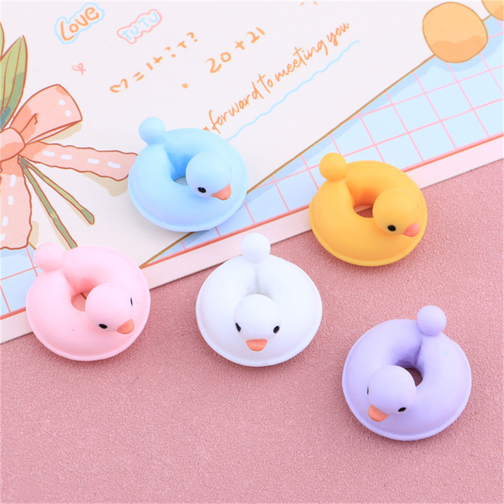 20Pcs Cartoon Duck Swim Ring D - Resin Art Ring avaliação e preço