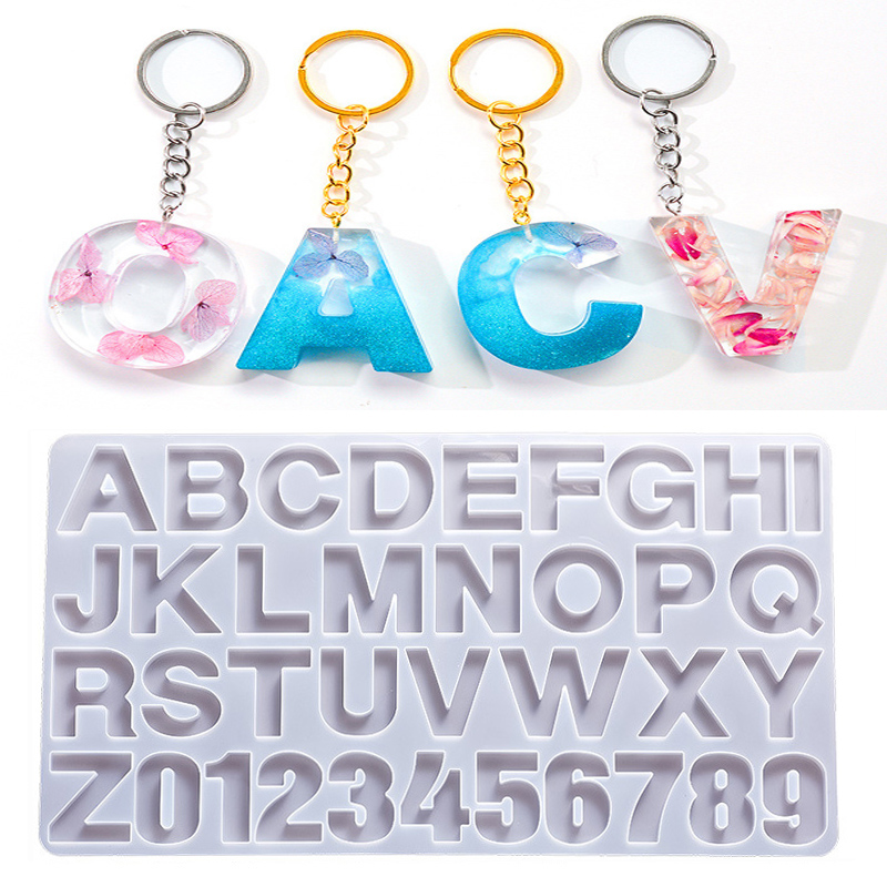 Alphabet Epoxy Resin Silicone  - Resin Art Template avaliação e preço