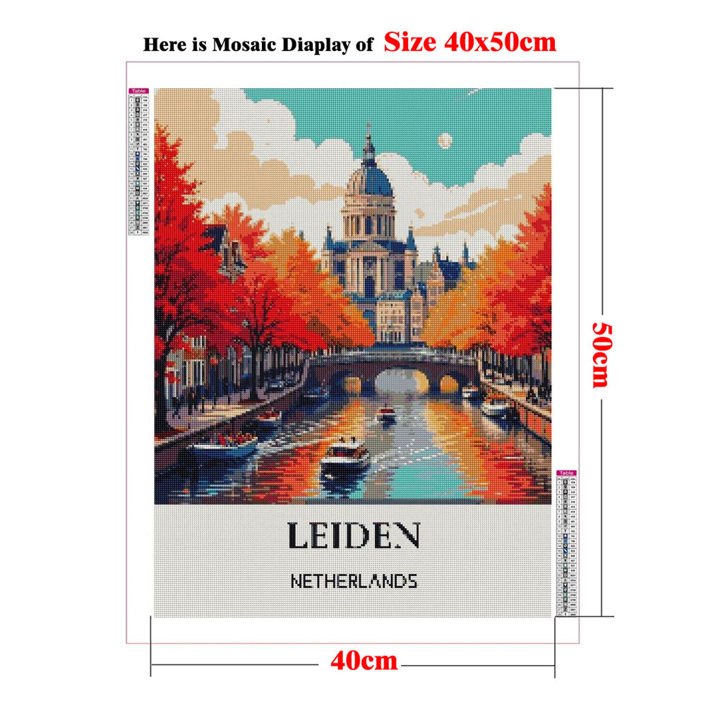 Netherlands Travel Poster Full - Resin Art Wallpaper avaliação e preço