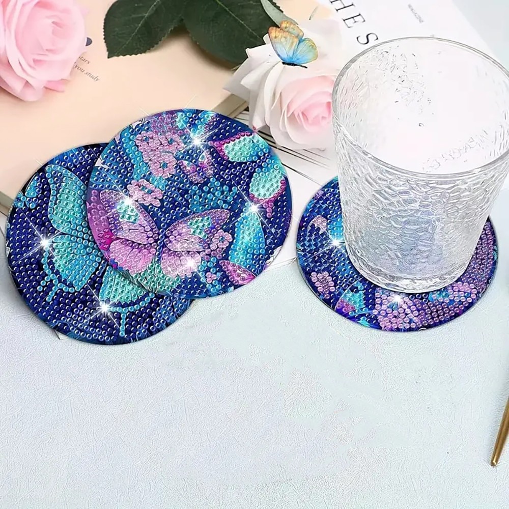 8 diamond art painting coaster - Resin Art For Beginner avaliação e preço