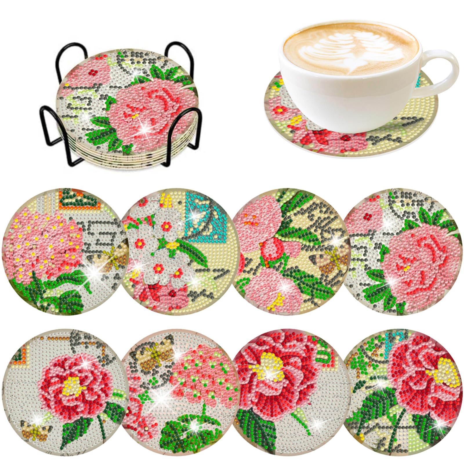 RUOPOTY 8pc/sets Diamond Paint - Resin Art Kits For Adults avaliação e preço