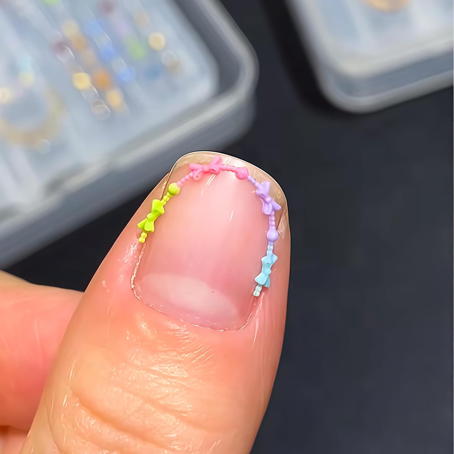 3D Bead Necklace Gel Nail Art  - Resin Art Template avaliação e preço