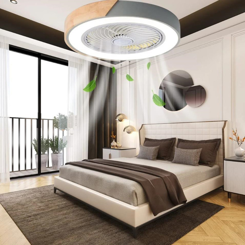 Modern Wood Ceiling Fan Light  - Resin Art On Wood avaliação e preço