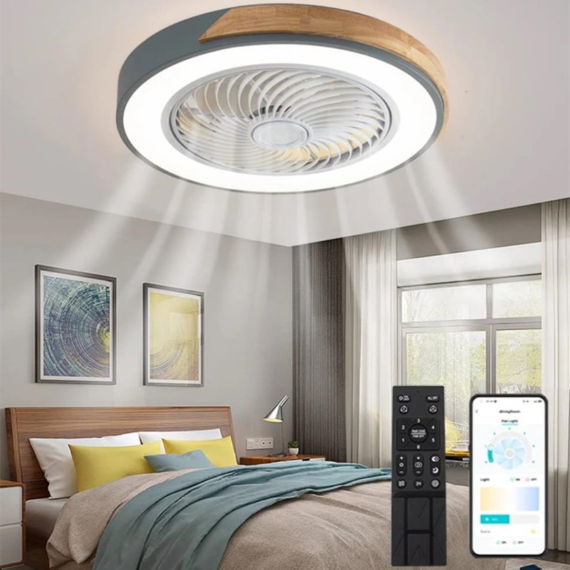 Modern Wood Ceiling Fan Light  - Resin Art On Wood avaliação e preço