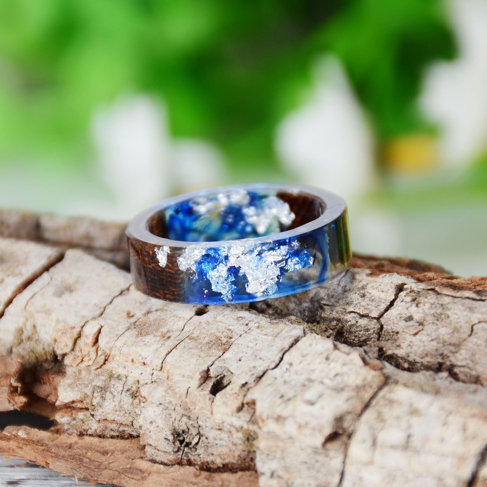 Creative Wooden Resin Ring for - Resin Art Ring avaliação e preço