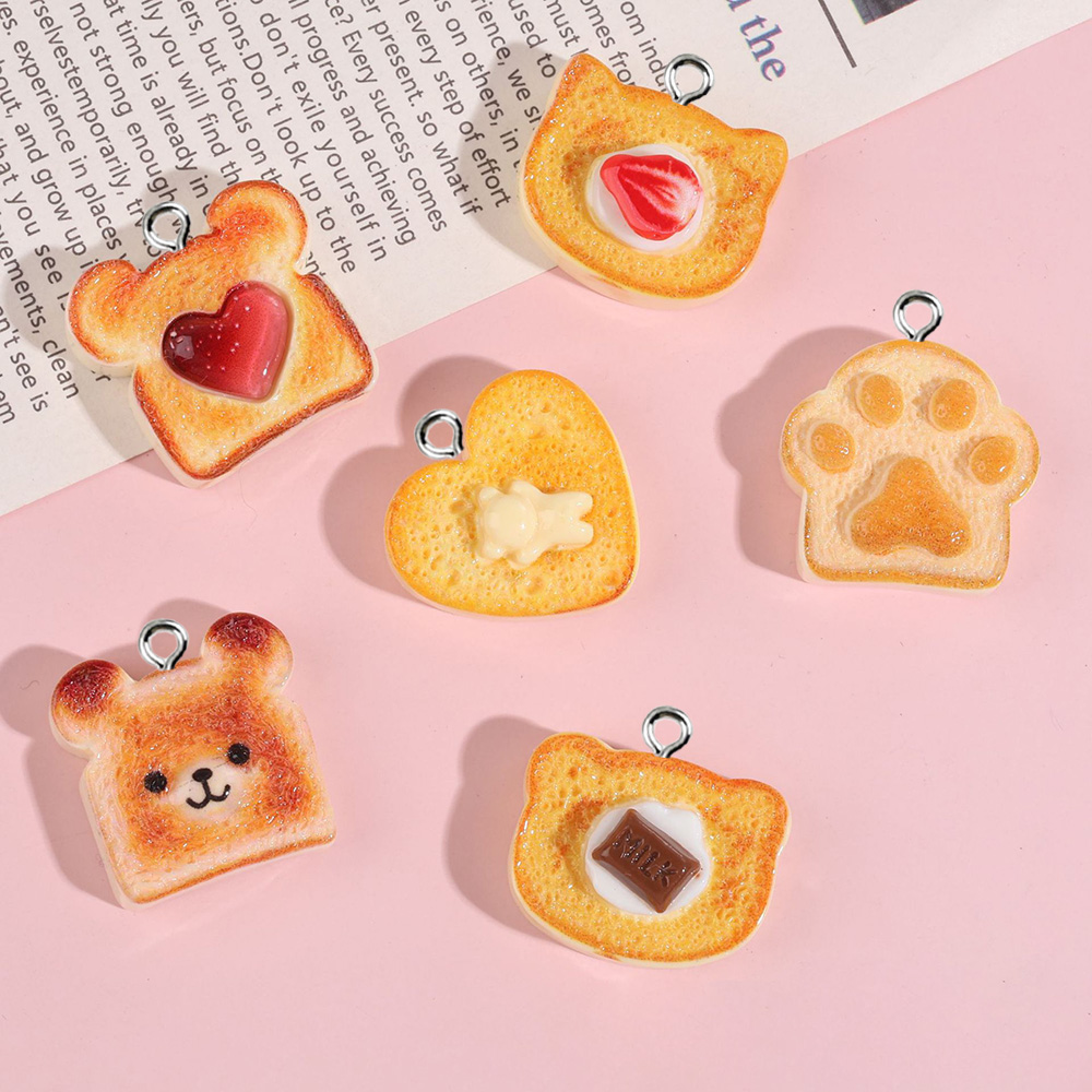 10pcs Heart Bear Cat Animal Sh - Resin Art Earrings avaliação e preço