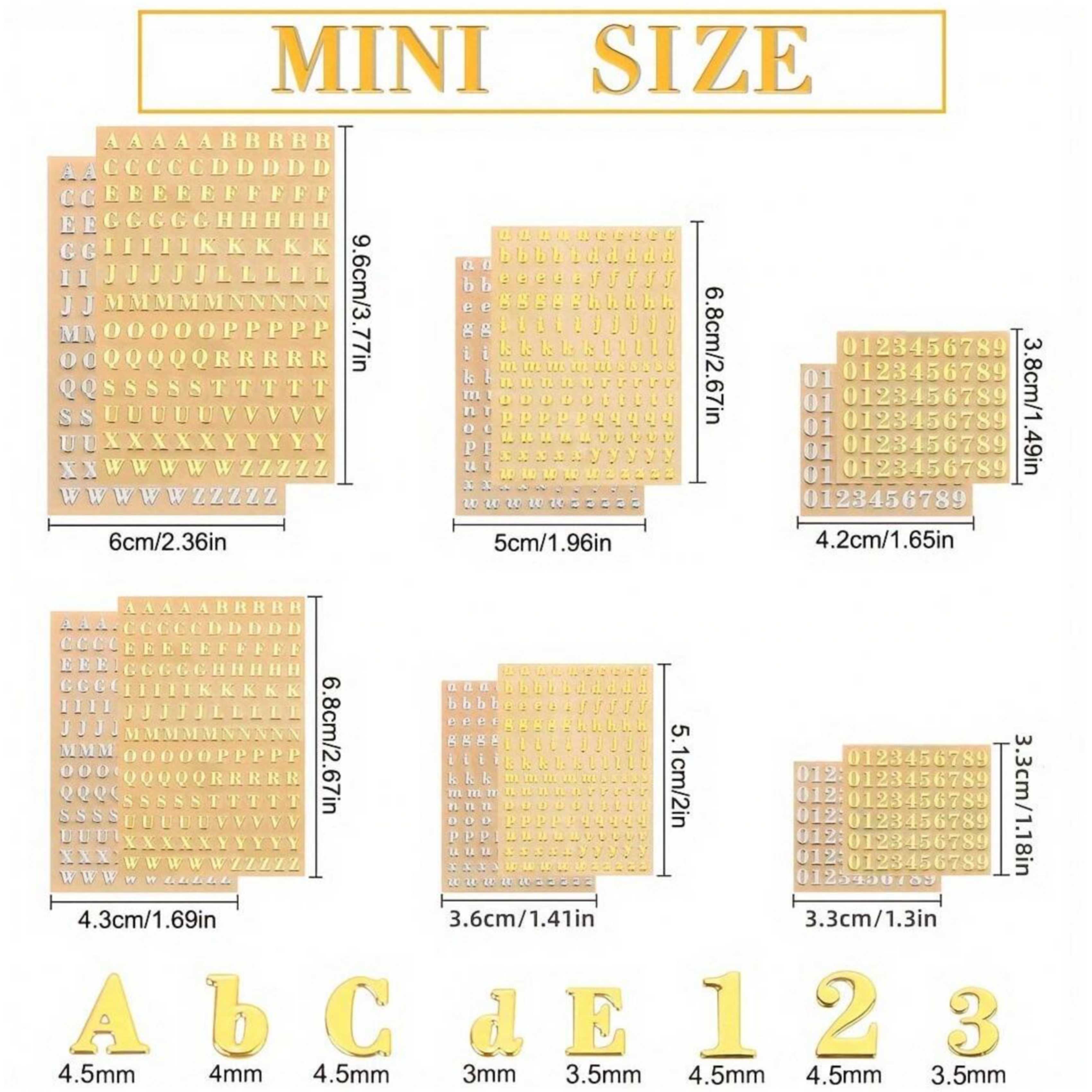 12 Letter Resin Stickers, Mini - Resin Art Sticker avaliação e preço
