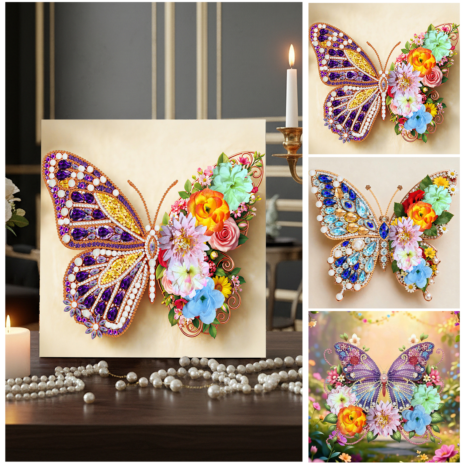 Butterfly DIY Diamonds Dots Ge - Resin Art Frame avaliação e preço