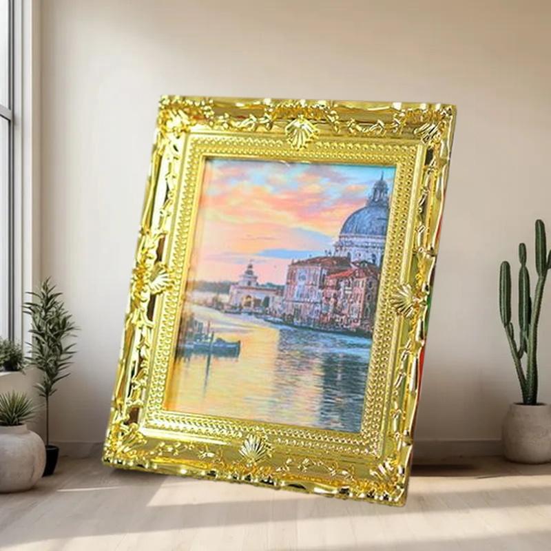 1Pcs Miniature Doll House Wall - Resin Art Frame avaliação e preço