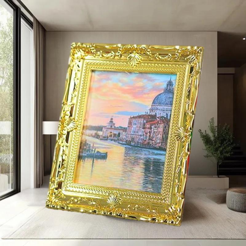 1Pcs Miniature Doll House Wall - Resin Art Frame avaliação e preço