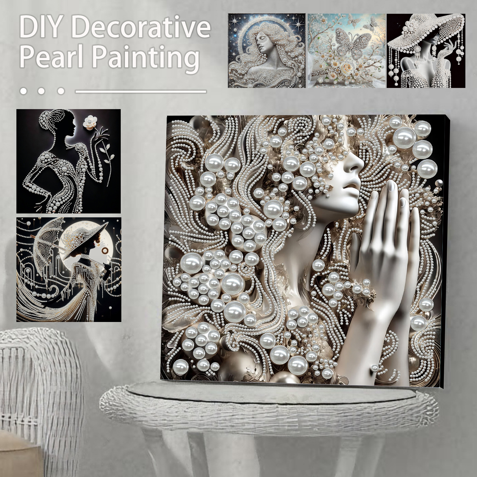 DIY Ladies Pearl Diamond Paint - Resin Art For Beginner avaliação e preço