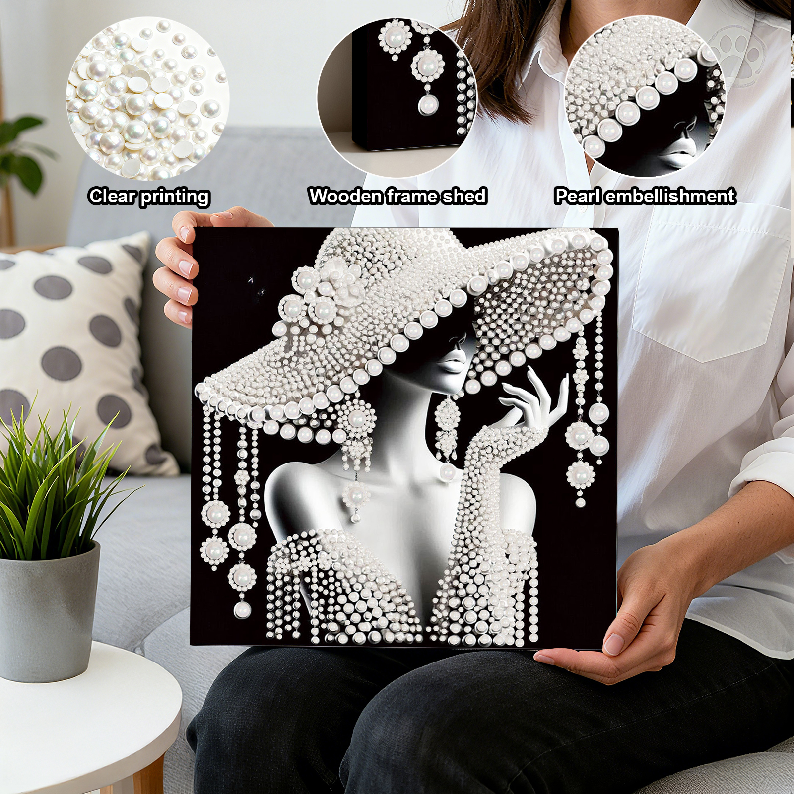 DIY Ladies Pearl Diamond Paint - Resin Art For Beginner avaliação e preço