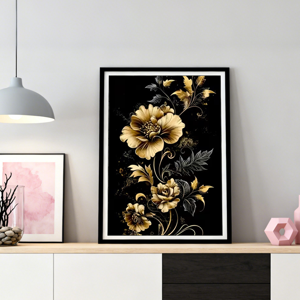 HUACAN Diamond Painting Flower - Resin Art Wallpaper avaliação e preço