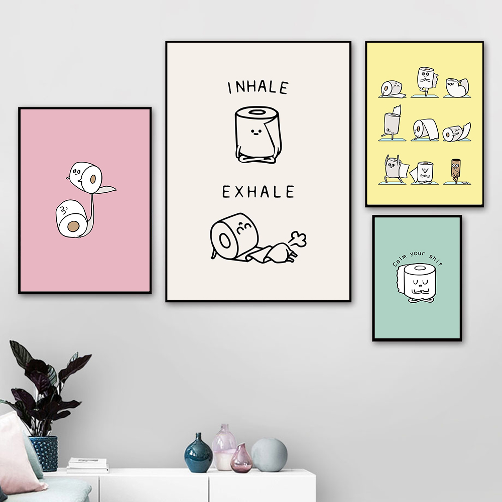 Toilet Paper Yoga Funny Quote  - Resin Art Quotes avaliação e preço