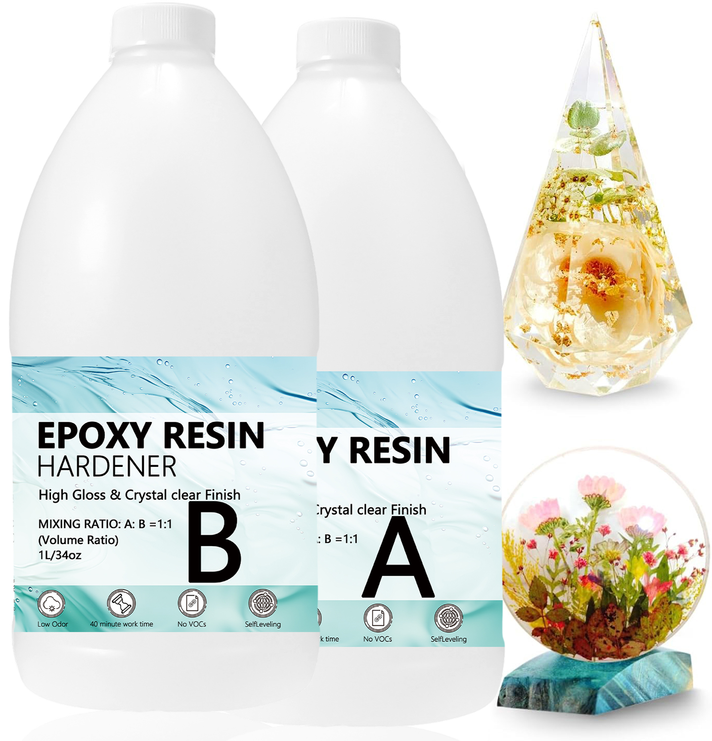Epoxy Resin Kits Set, Art Kit  - Resin Art Kits For Adults avaliação e preço
