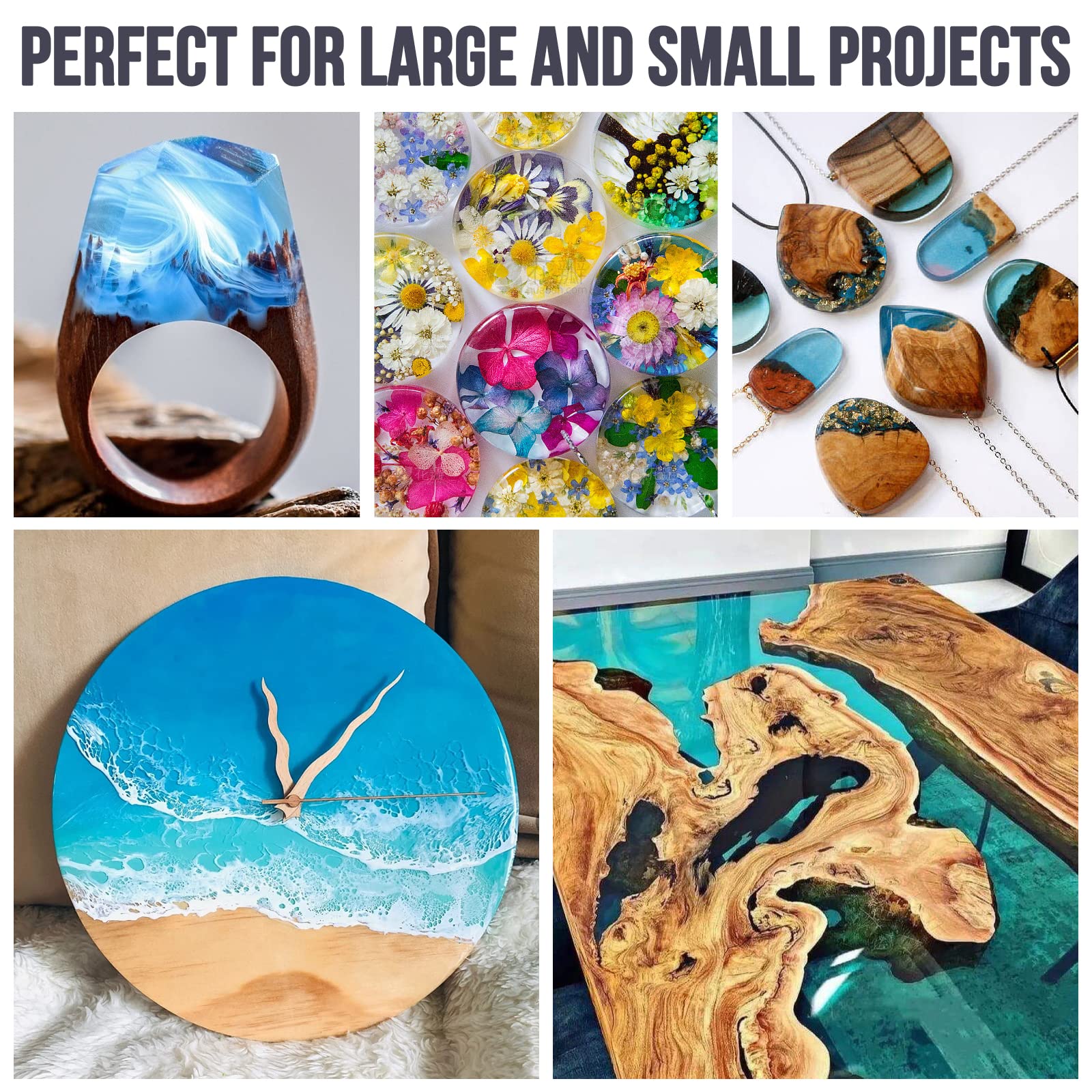 Epoxy Resin Kits Set, Art Kit  - Resin Art Kits For Adults avaliação e preço