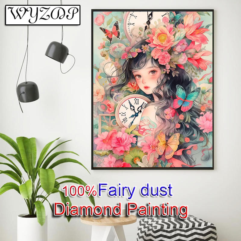 WYZDP 100% Fairy Dust Diamond  - Resin Art Wallpaper avaliação e preço