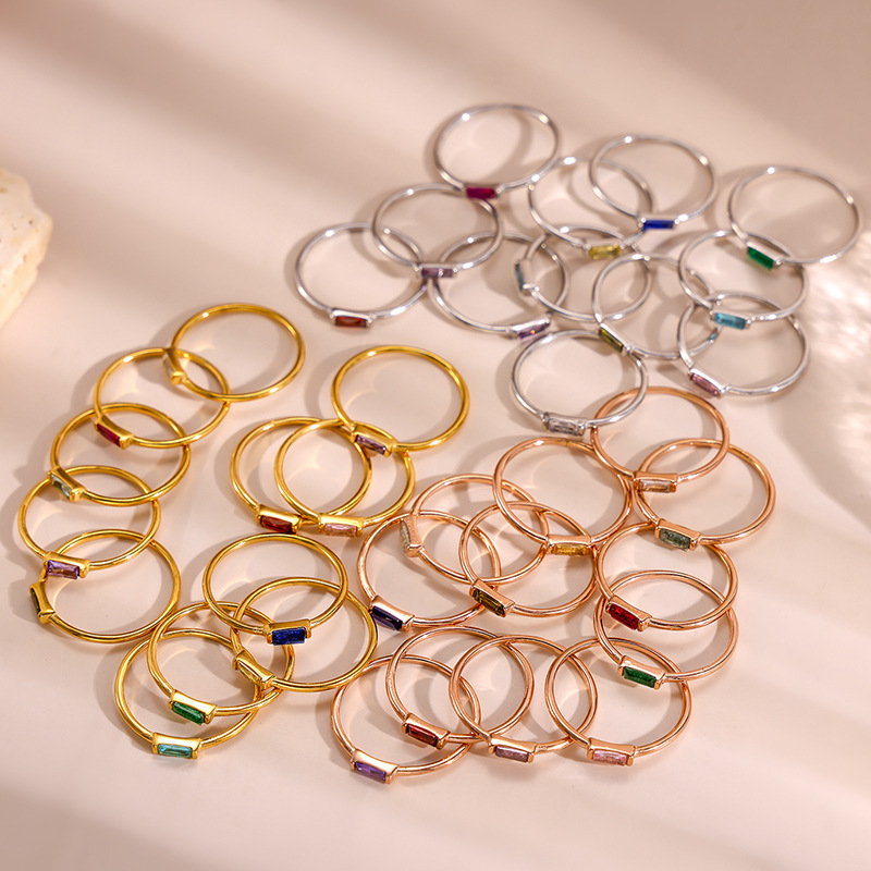 Stainless Steel Minimal Births - Resin Art Ring avaliação e preço