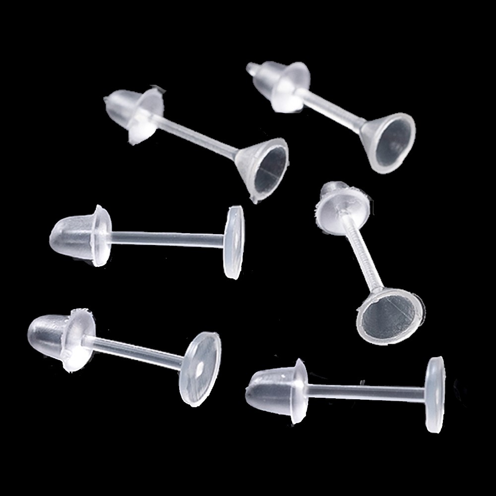 100pcs White Hypoallergenic Ea - Resin Art Earrings avaliação e preço