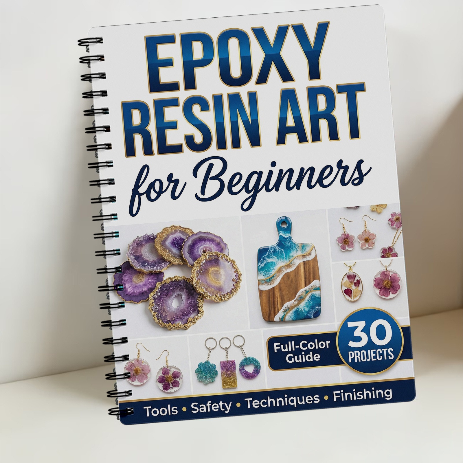Epoxy Resin Art Book Guide Lea - Resin Art For Beginner avaliação e preço