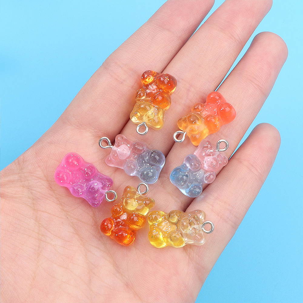 10/30/60pcs Dual Color Resin B - Resin Art Earrings avaliação e preço