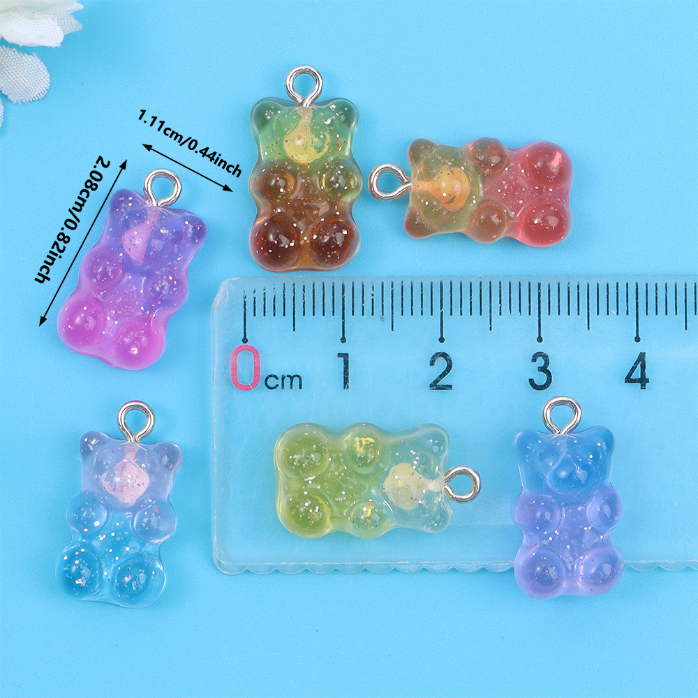 10/30/60pcs Dual Color Resin B - Resin Art Earrings avaliação e preço