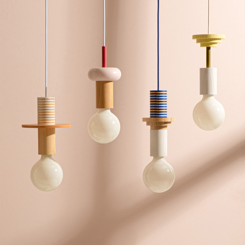 JUNIT Dia Pendant Lamp Modern  - Resin Art On Wood avaliação e preço