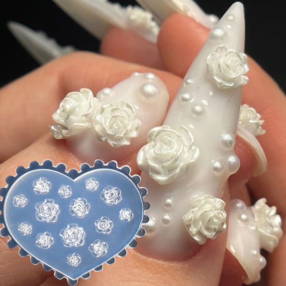 3D Flower Nail Molds Silicone  - Resin Art Template avaliação e preço