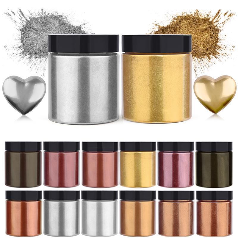 50g Shimmer Metallic Gold Silv - Resin Art Liquid avaliação e preço