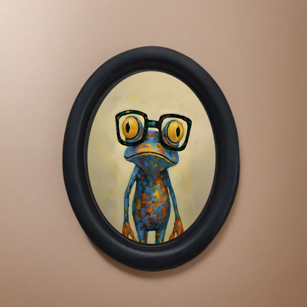 1 Piece of Trendy Frog-Pattern - Resin Art Frame avaliação e preço