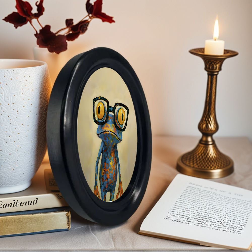 1 Piece of Trendy Frog-Pattern - Resin Art Frame avaliação e preço