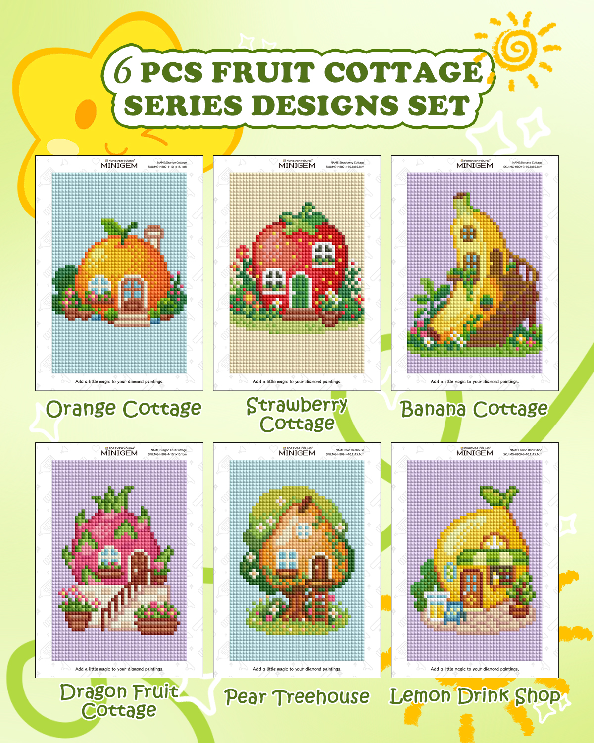 Forever Young Minigem 6PCS Fru - Resin Art Kits For Adults avaliação e preço