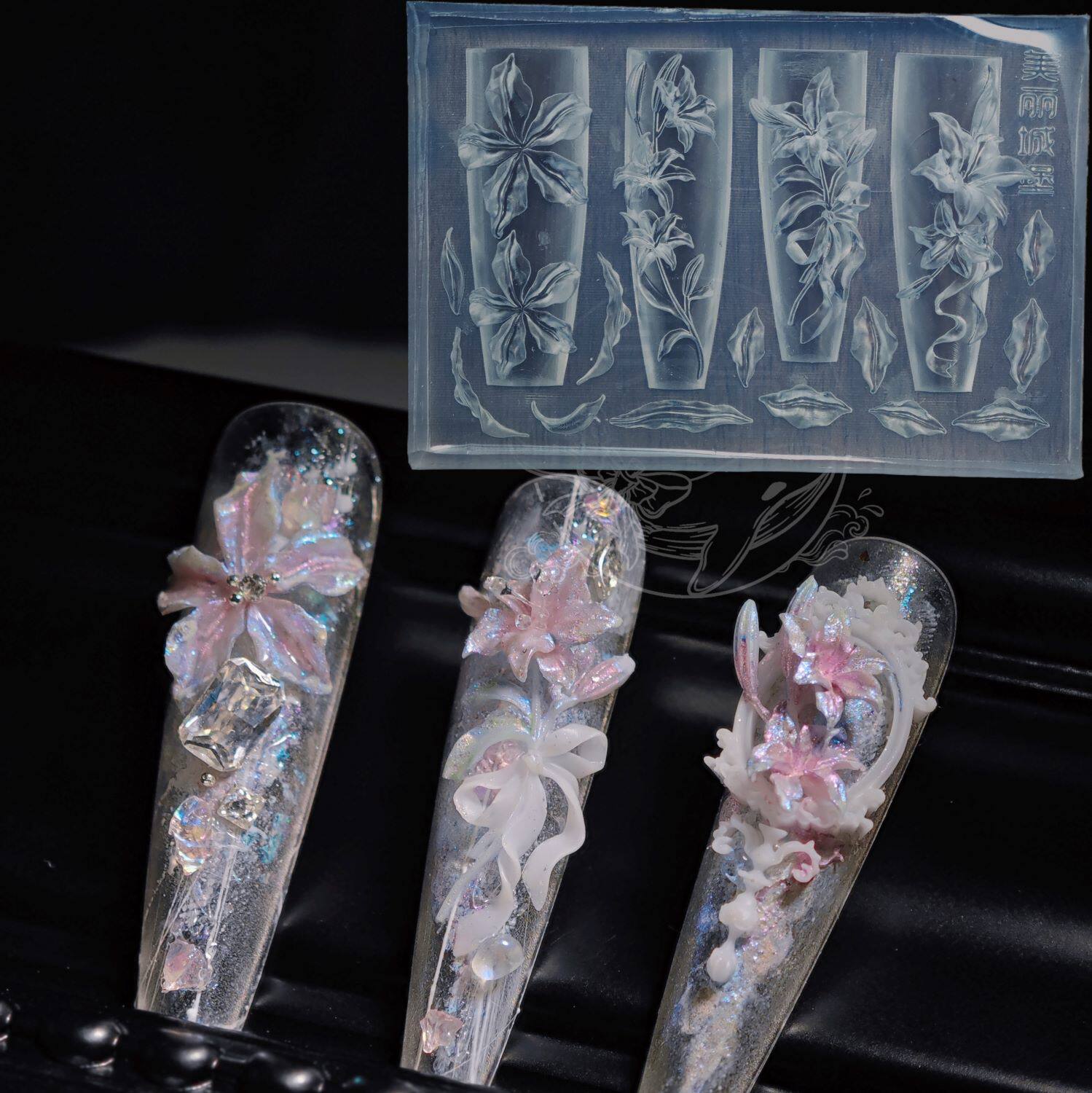 3D Carving Curved Silicone Mou - Resin Art Template avaliação e preço