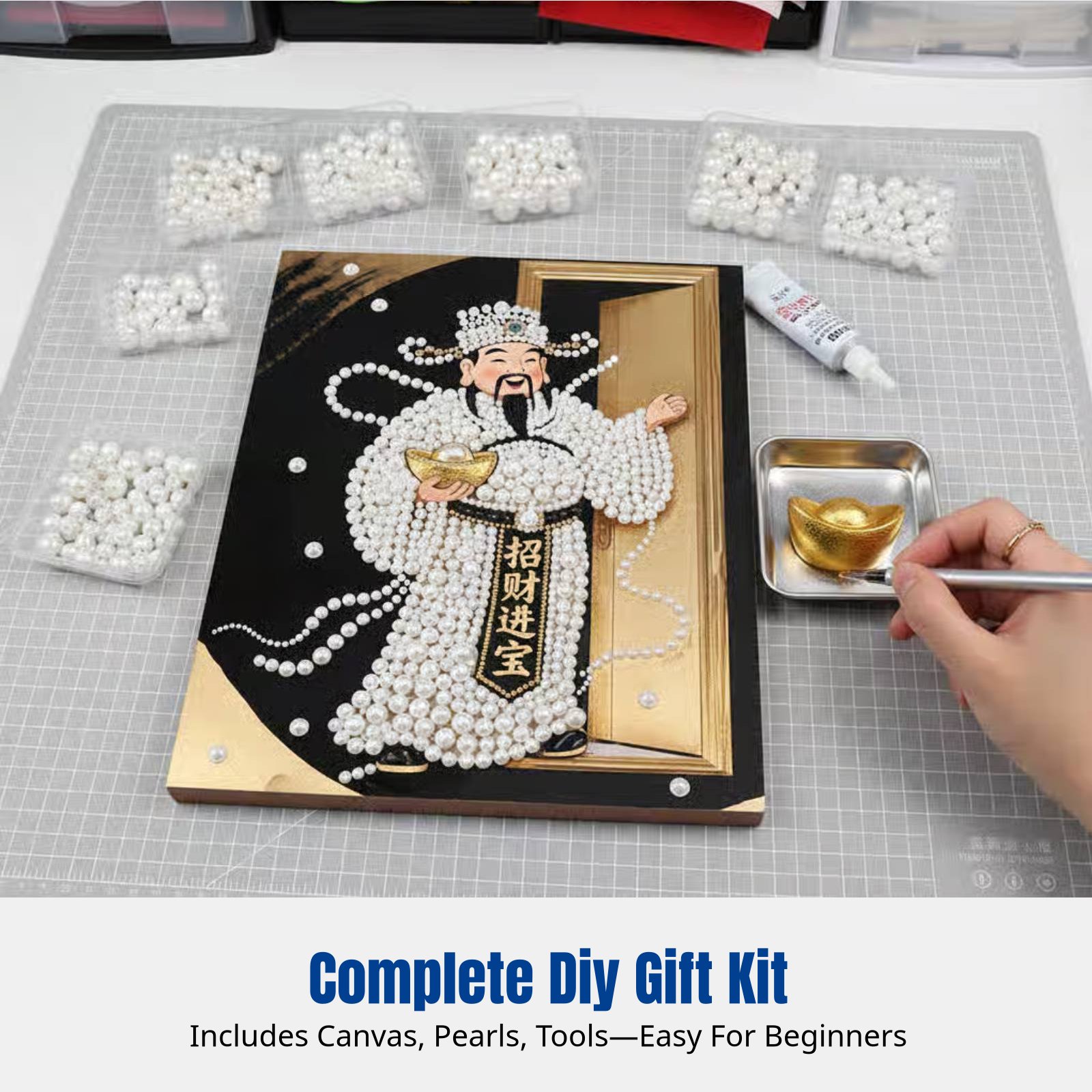 Festive Bead Painting, DIY Han - Resin Art Gift For Wedding avaliação e preço