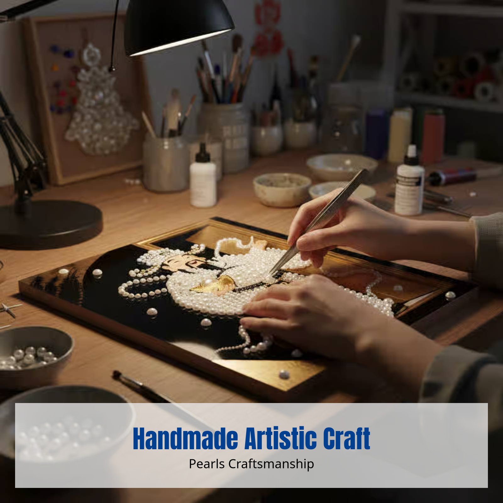 Festive Bead Painting, DIY Han - Resin Art Gift For Wedding avaliação e preço