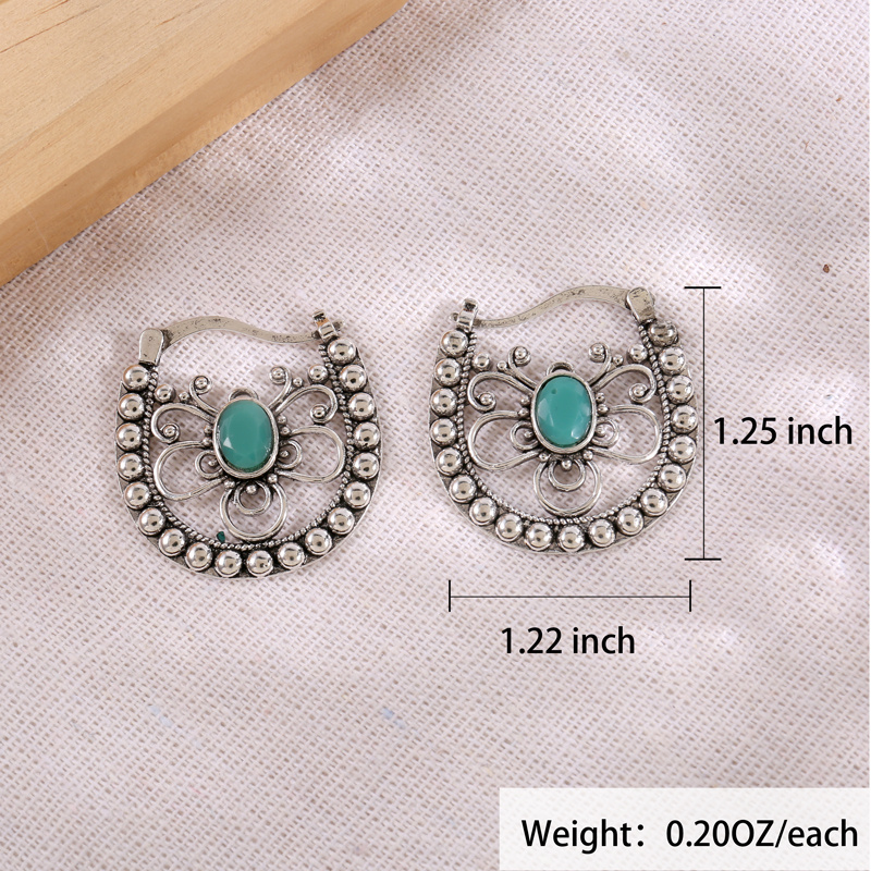 Vintage Leverback Earrings Hol - Resin Art Ring avaliação e preço