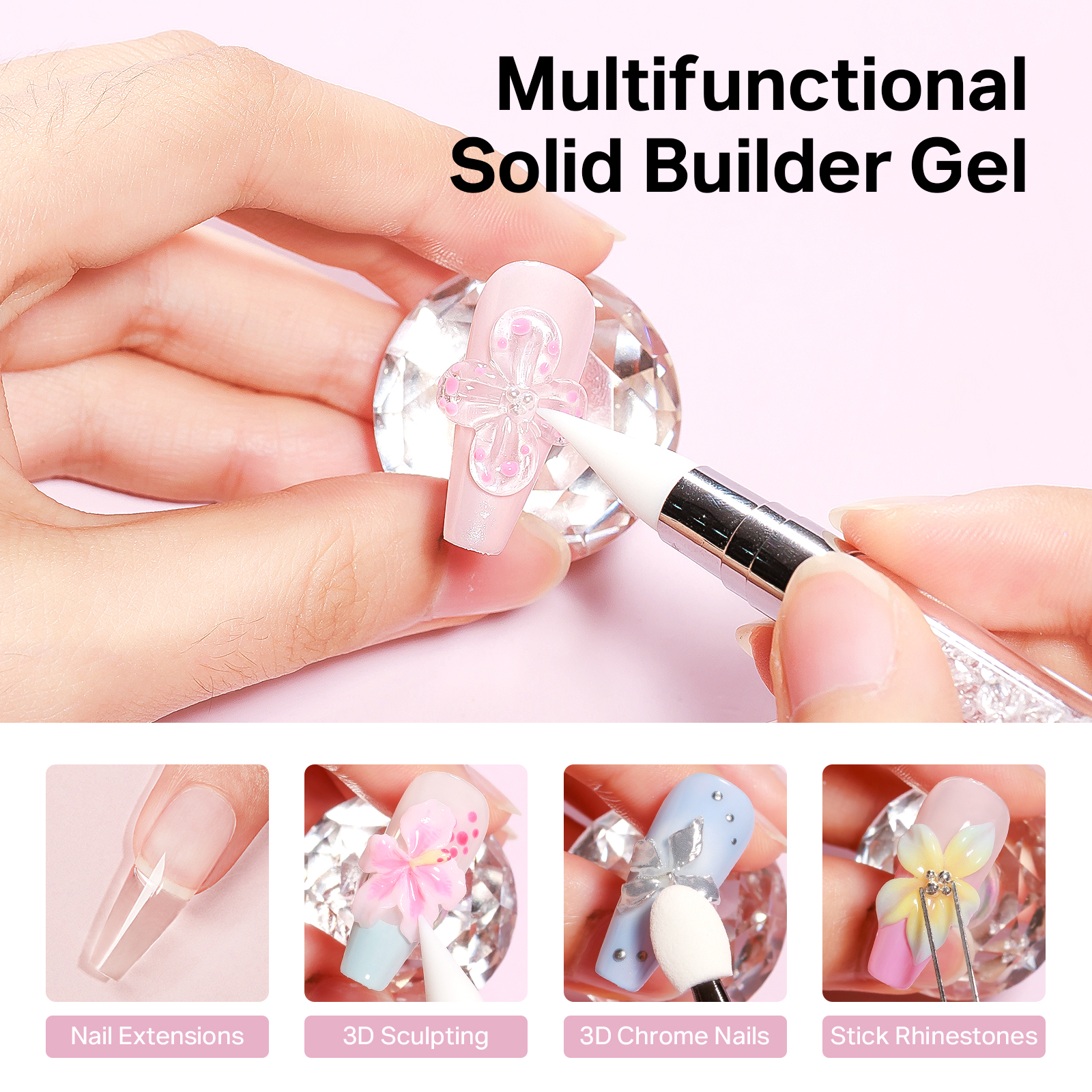 MIZHSE Builder Nail Gel White  - Resin Art For Beginner avaliação e preço