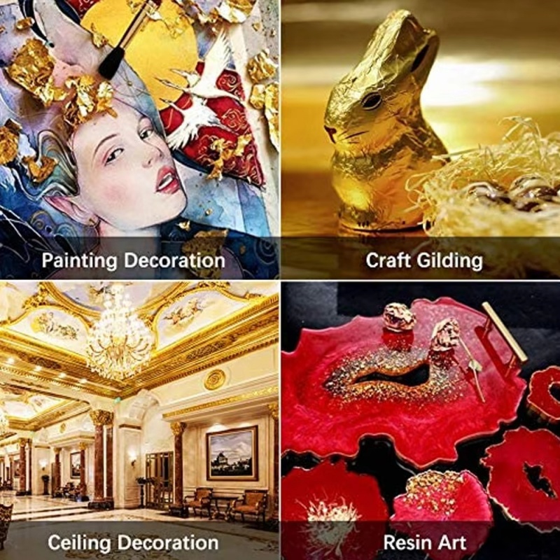 100pcs Imitation Gold Sliver C - Resin Art Gift For Wedding avaliação e preço