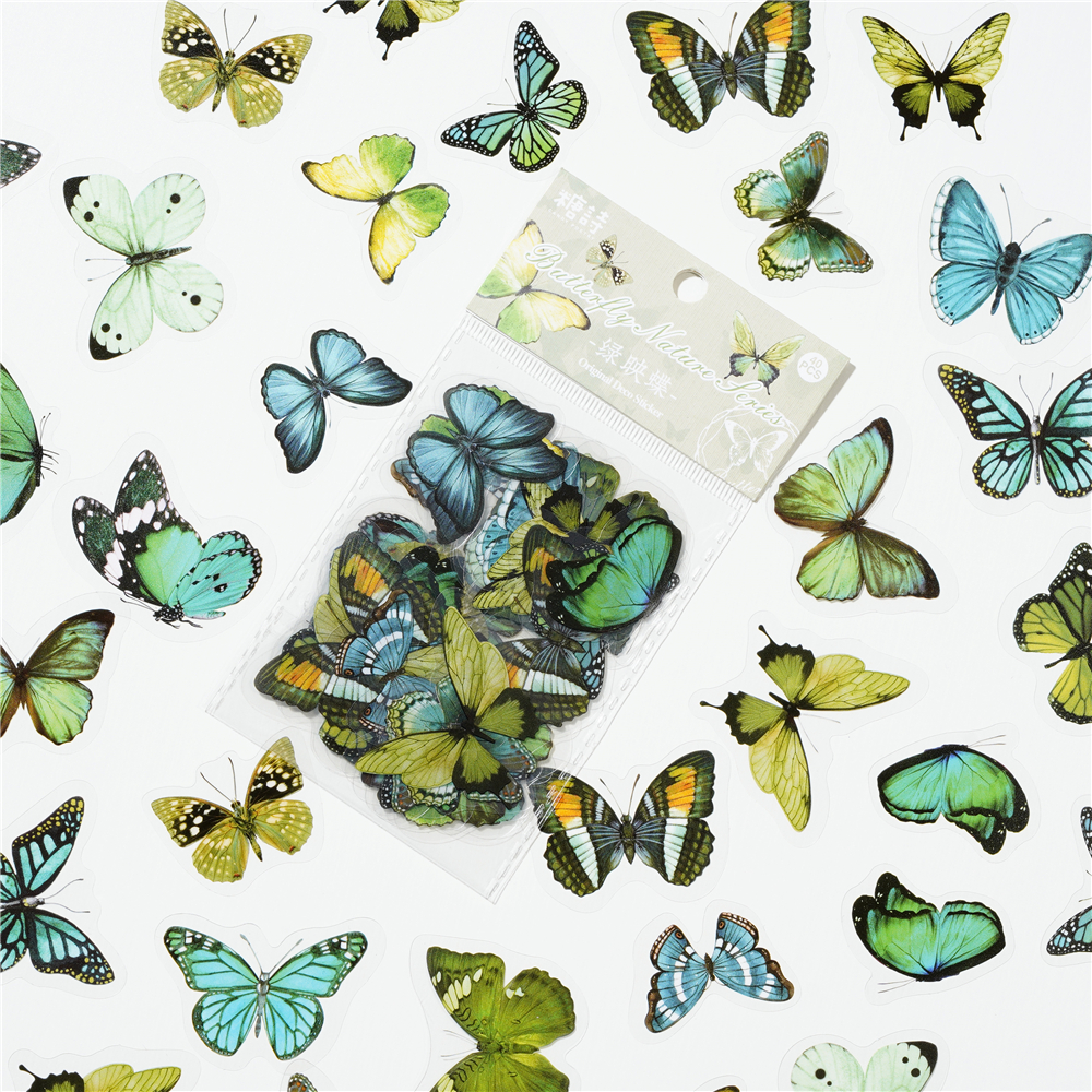 40pcs Colorful Butterfly Wings - Resin Art Sticker avaliação e preço
